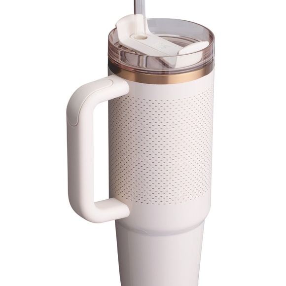 Stanley x Calia Cream/Gold Tumbler with Handle and Straw - Picture 2 of 6